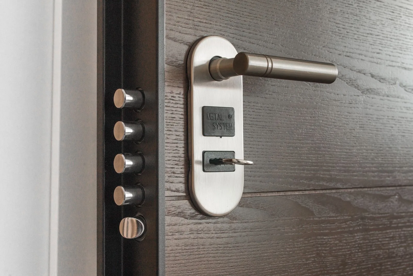 Door deadbolt lock with key — locksmith services in Billings, MT